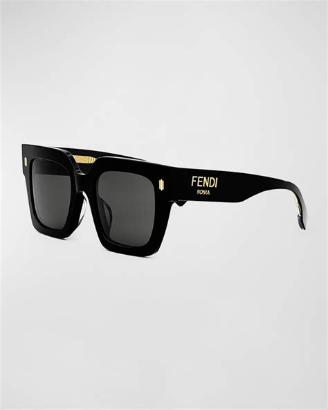 fendi roma nep|Fendi Roma Square Acetate Sunglasses .